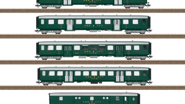 Trix 23134 Leichtstahlwagen-Set zur Ae 3/6 I | HO scale | 客卡預訂