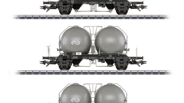 Märklin 46632 Gauge H0 Ball container wagon set type Uces and Ucs-y of the NS, Era IV